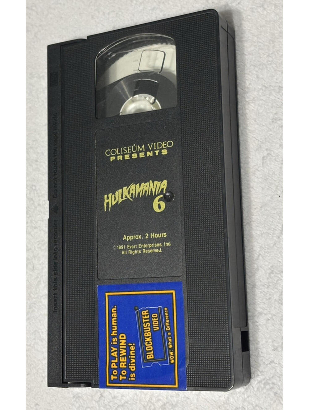 Vintage Hulkamania 6 VHS WWF Coliseum Video Hulk Hogan Former Blockbuster Tape
